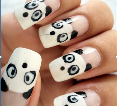 unhas bonitas com pandas